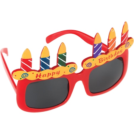 Creative Converting Birthday Cake Glasses, 6.5"x3.75", 12PK 315380